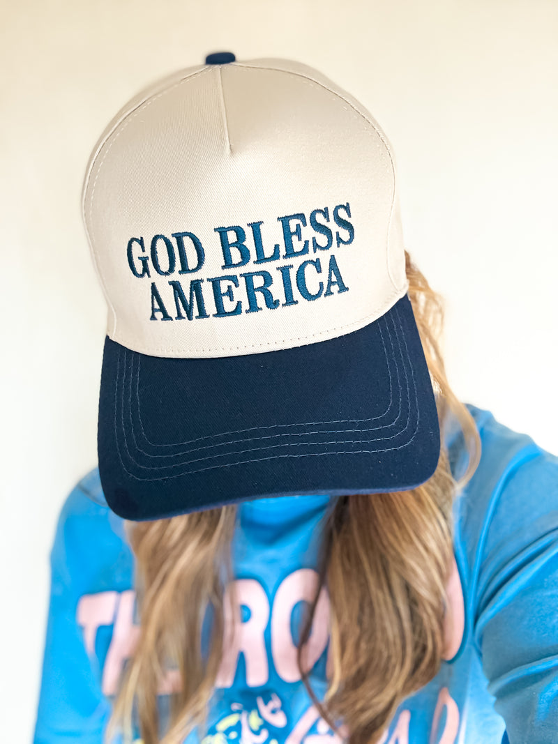 God Bless America Hat - 2 Colors