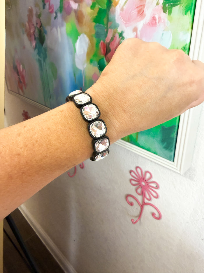 Happy Hues Gem Bracelet - Black