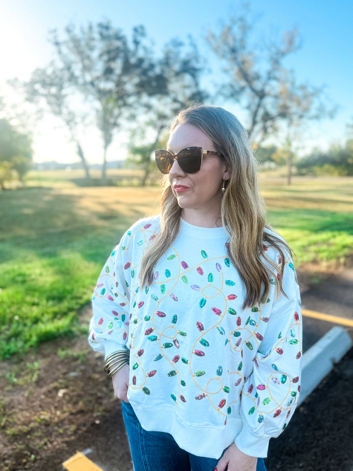 Holly Jolly Lights Sweatshirt