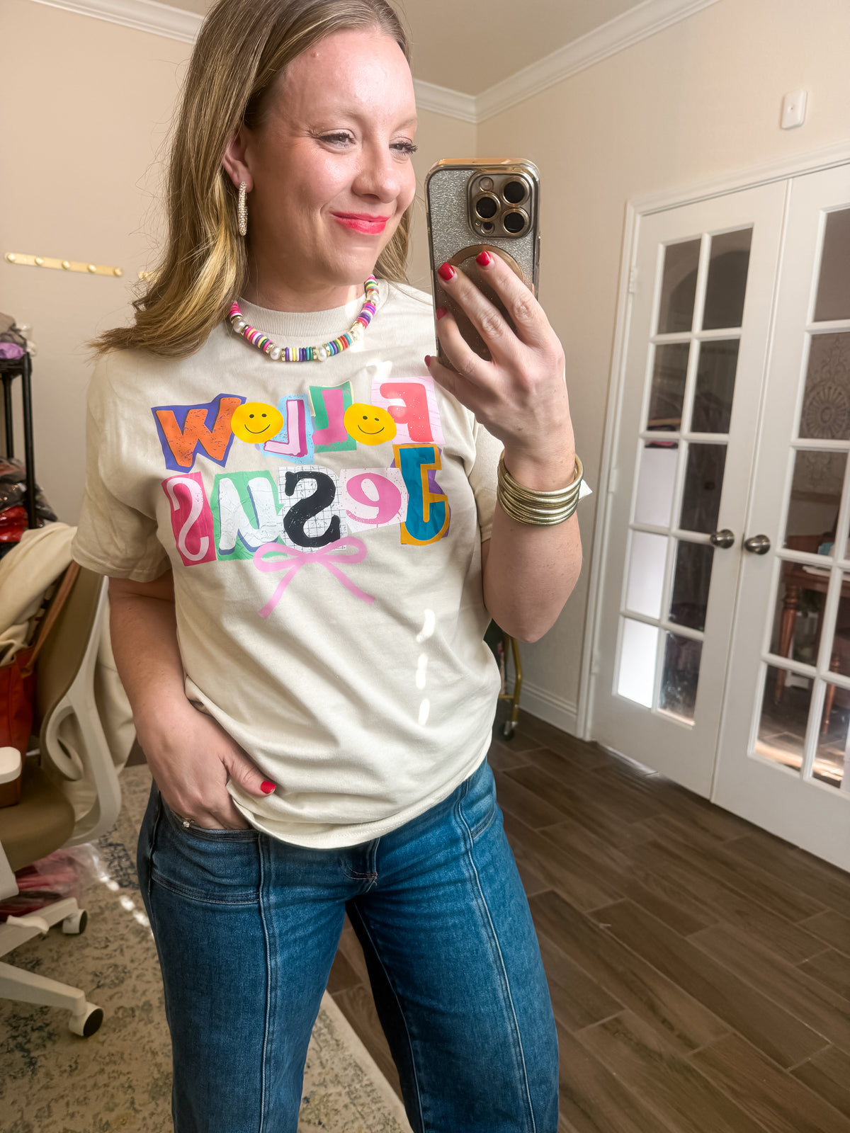 Follow Jesus Gildan Graphic Tee