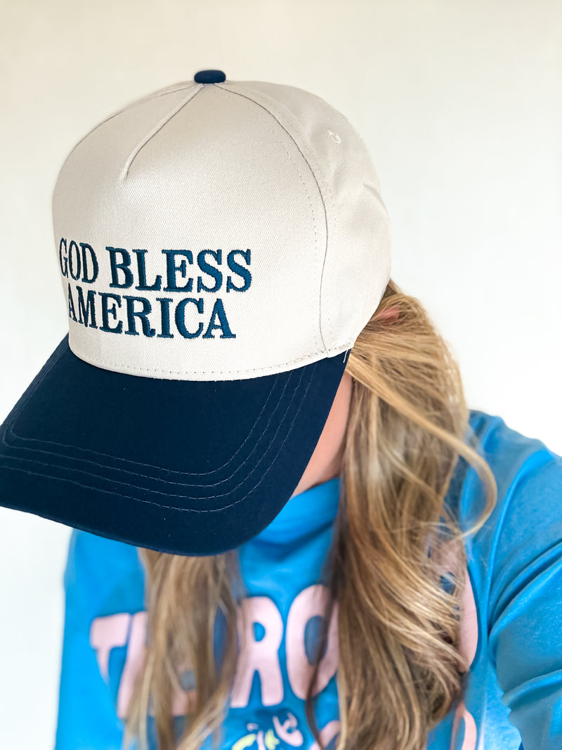 God Bless America Hat - 2 Colors