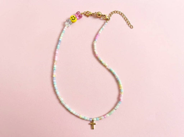 Izzy Pastel Beaded Necklace by Taylor Elliot Designs