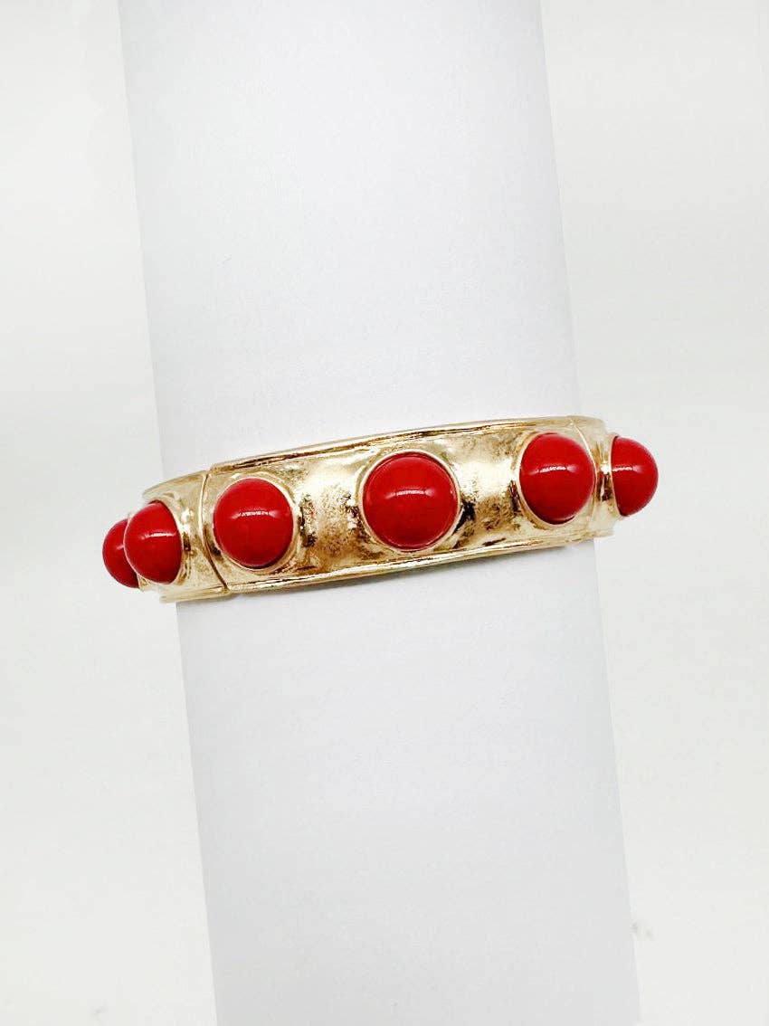 Scarlet Shine Stretch Bracelet