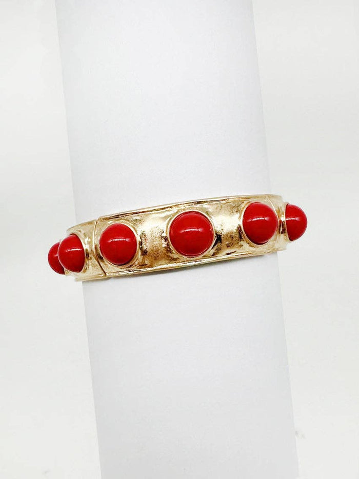 Scarlet Shine Stretch Bracelet