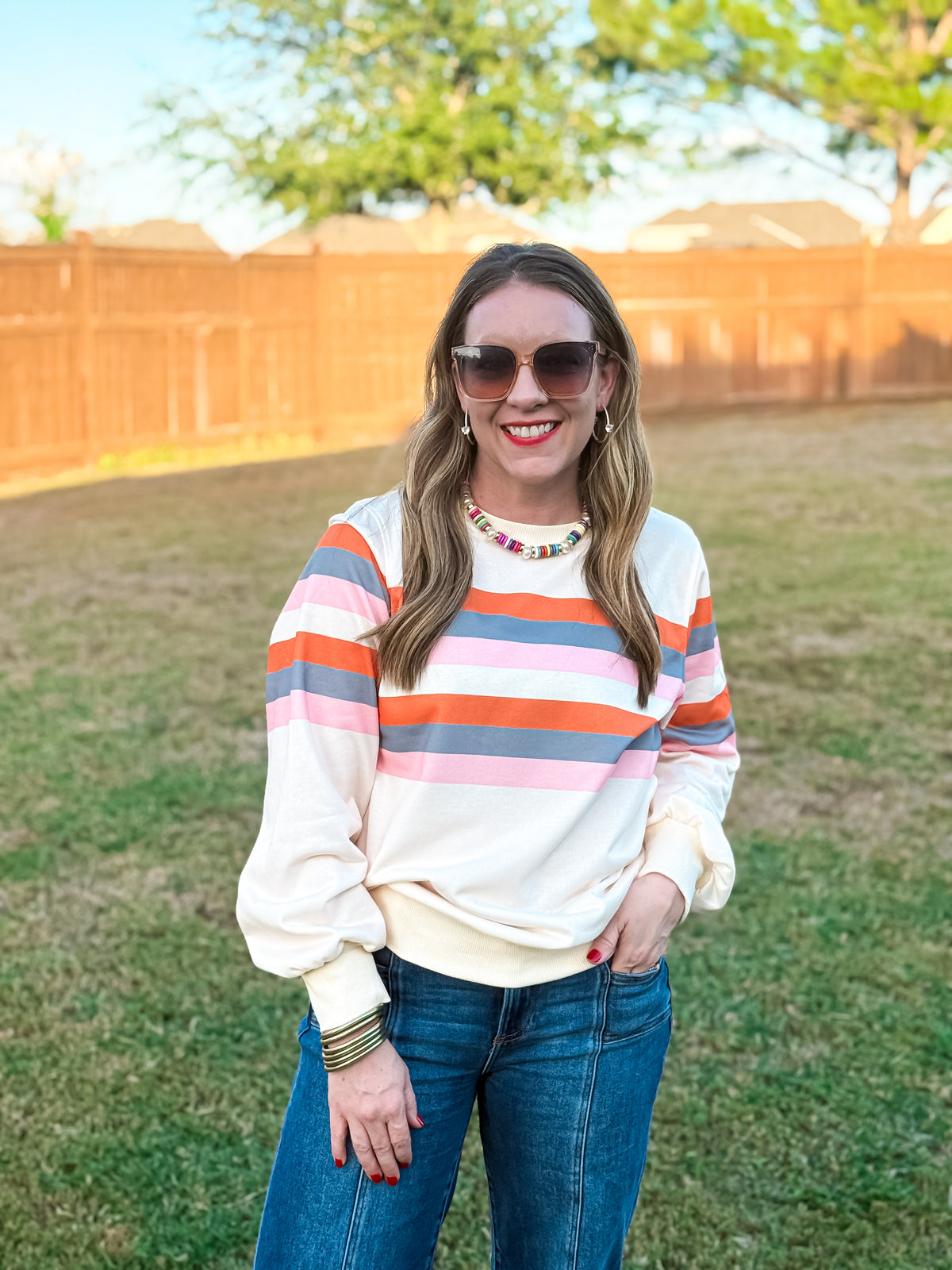The Sunset Stripe Top