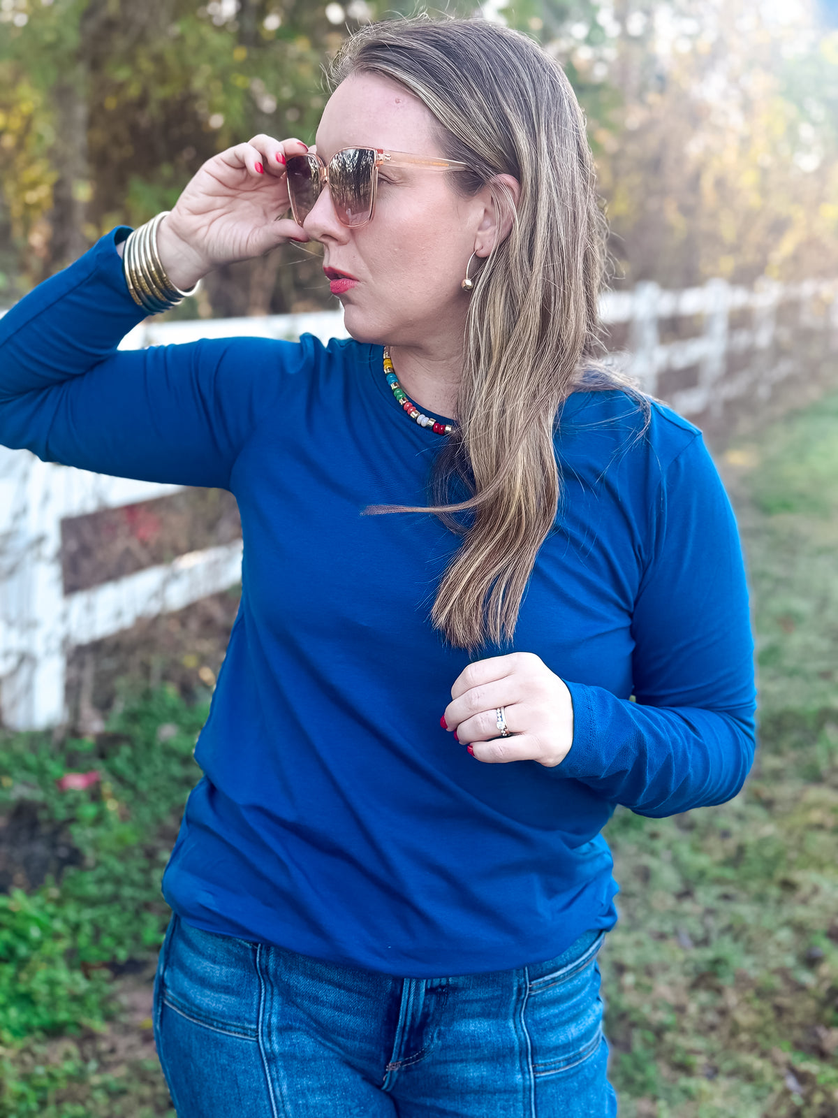 Sweet Magnolia Crewneck Top