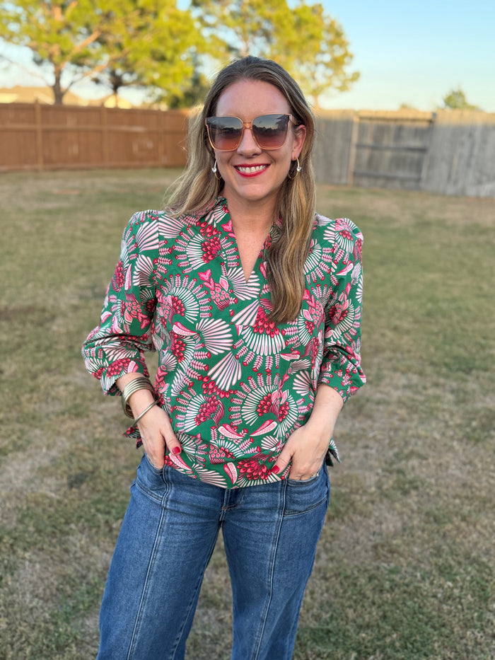 Charlee Toucan Tango Pink Top