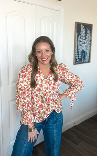 Cotton Days Print Blouse