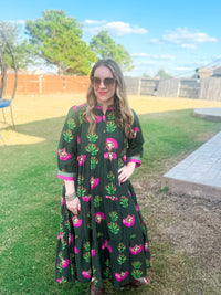 Green Meadow Ruffle Dress