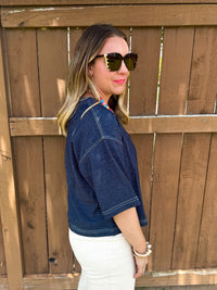 Blueprint Denim Look-Alike Top