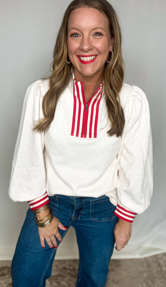 Cozy Ivory Dreams Textured Top