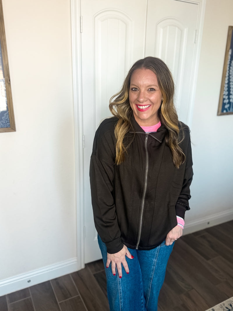 Cocoa Trails Zip-Up Jacket