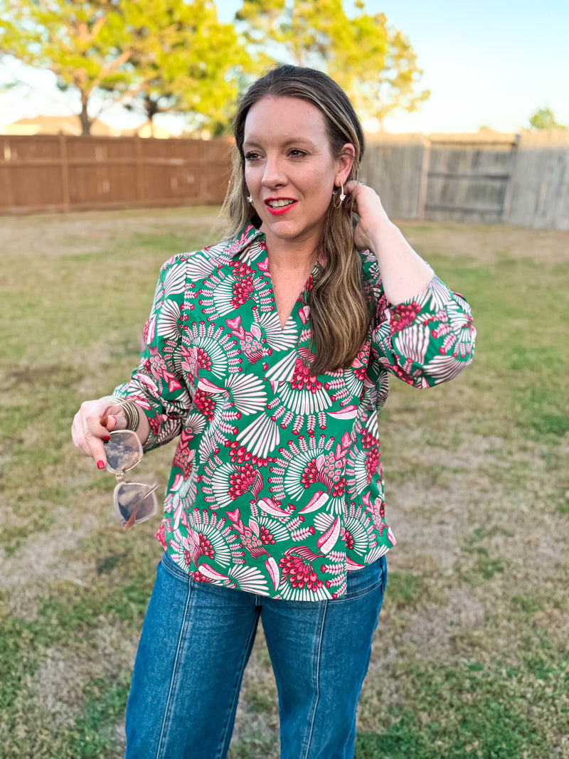 Charlee Toucan Tango Pink Top