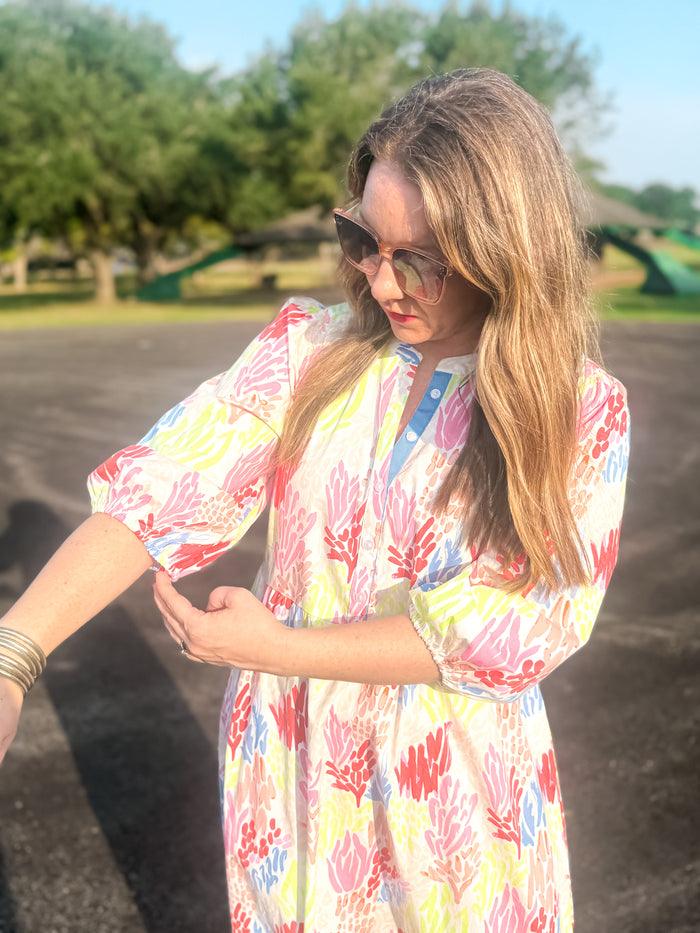 Coral Cove White Riley Dress