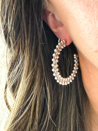 Shelly Hoops in Silver