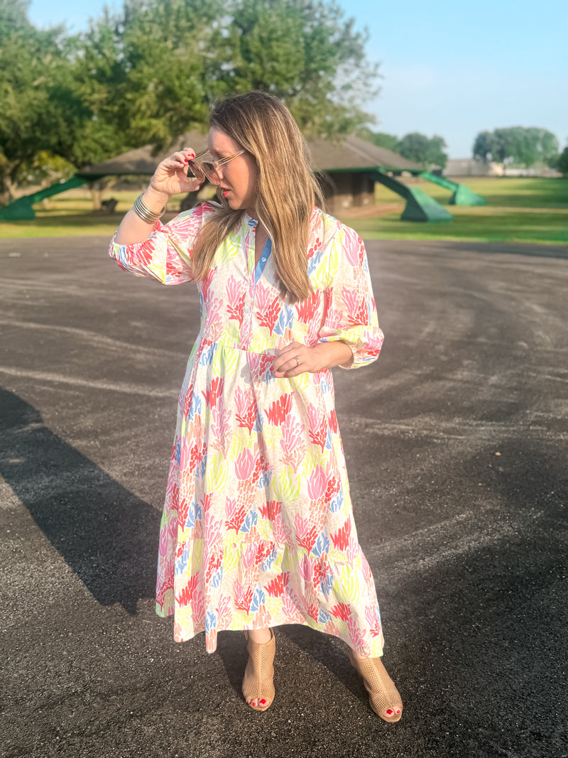 Coral Cove White Riley Dress