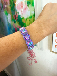 Happy Hues Gem Bracelet - Purple