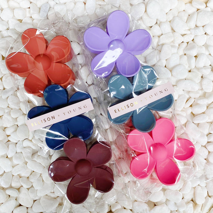 Lavender Daisy Days Hair Claw Set - EmClaire Lane
