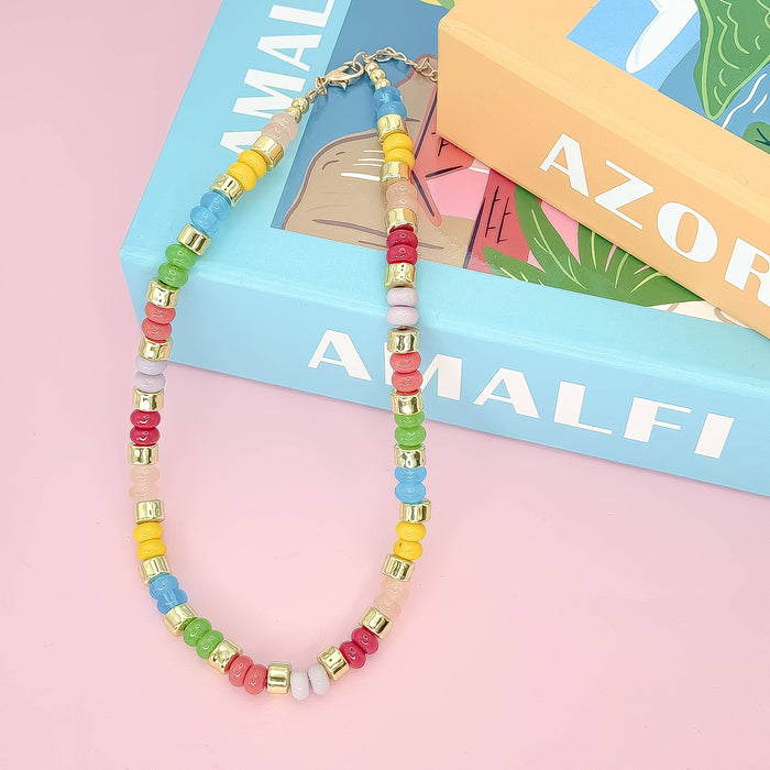Colorful beaded necklace 