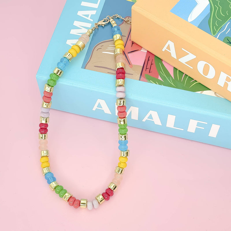 Colorful beaded necklace 