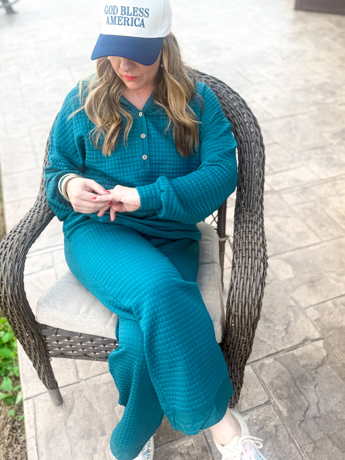 Evergreen Waffle Textured Set