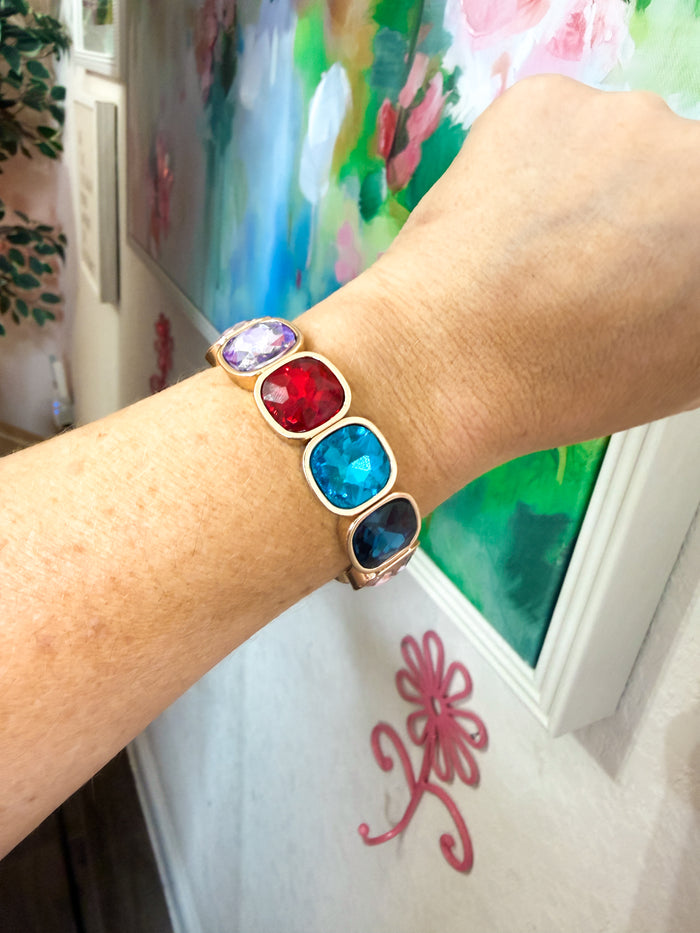 Happy Hues Gem Bracelet - Multicolored
