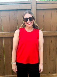 Red Hot Ruffle Top