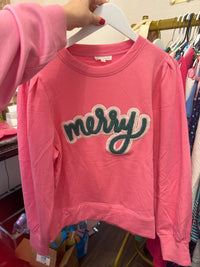 Merry Pink Cozy Sweatshirt
