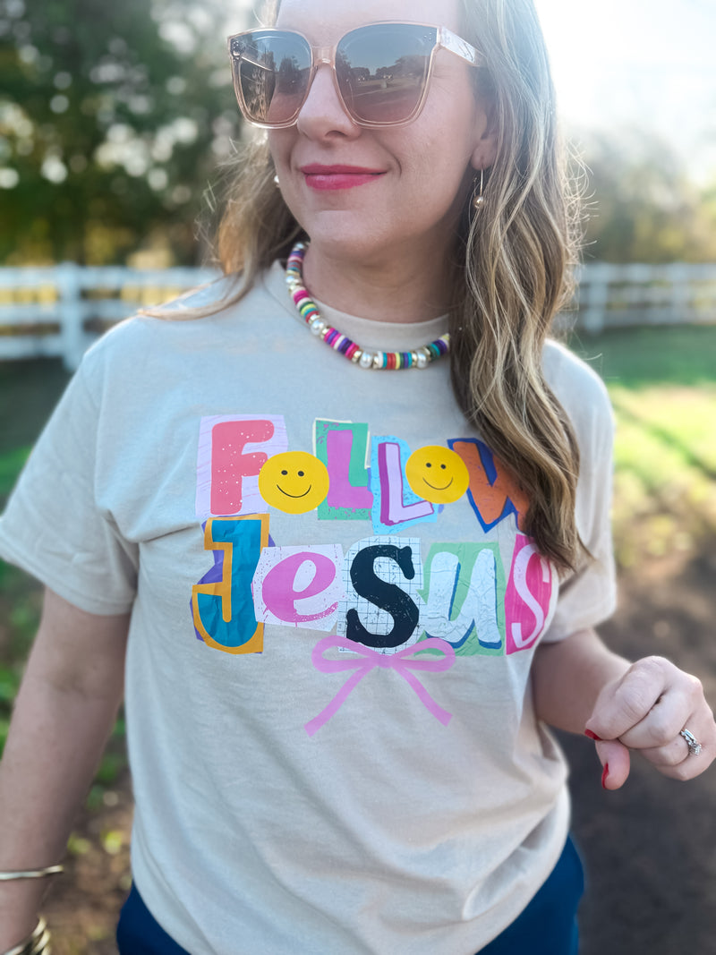 Follow Jesus Gildan Graphic Tee