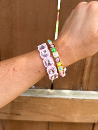 Happy Hues Gem Bracelet - Light Pink