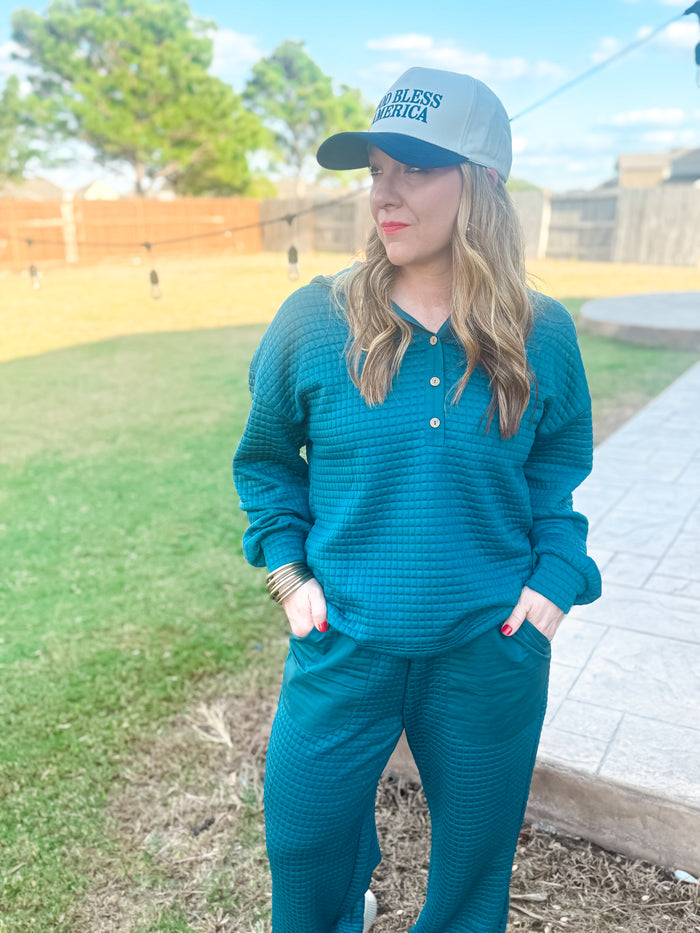 Evergreen Waffle Textured Set