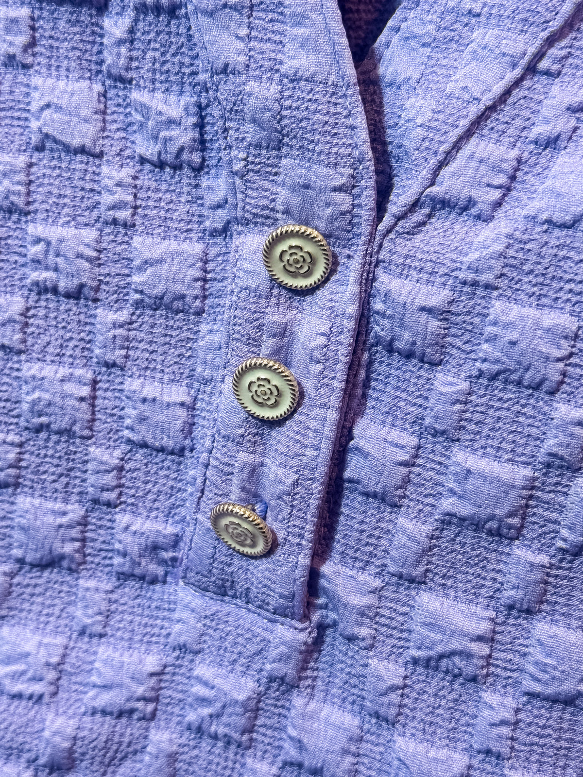 Sweet Serenity Ruffle Sleeve Blouse - Green & Lavender