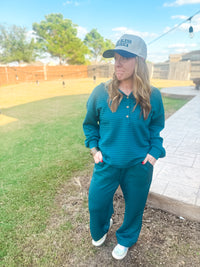 Evergreen Waffle Textured Set