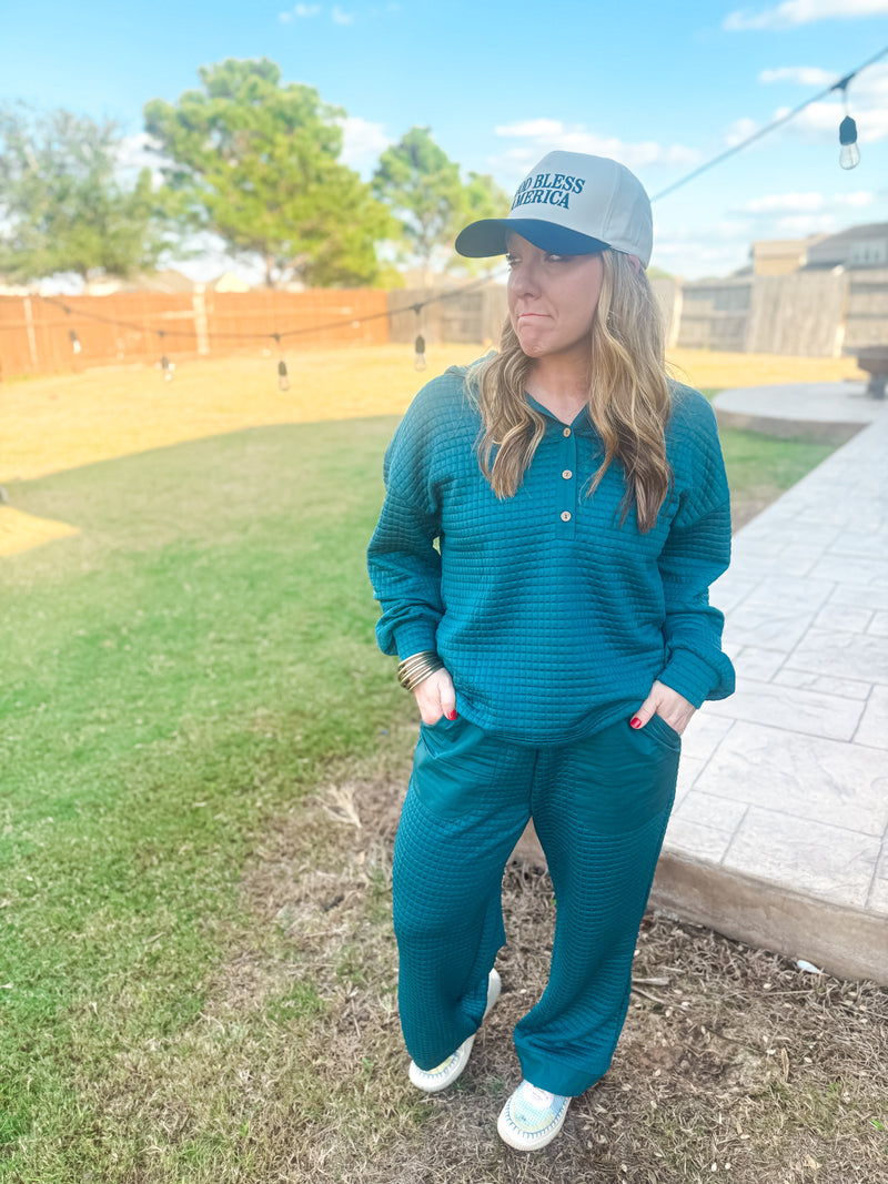 Evergreen Waffle Textured Set