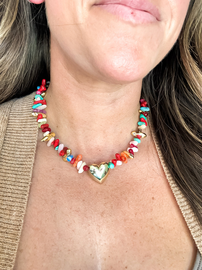 Happy Little Things Heart Necklace