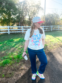 Ivory What If It All Works Out Cropped Tee