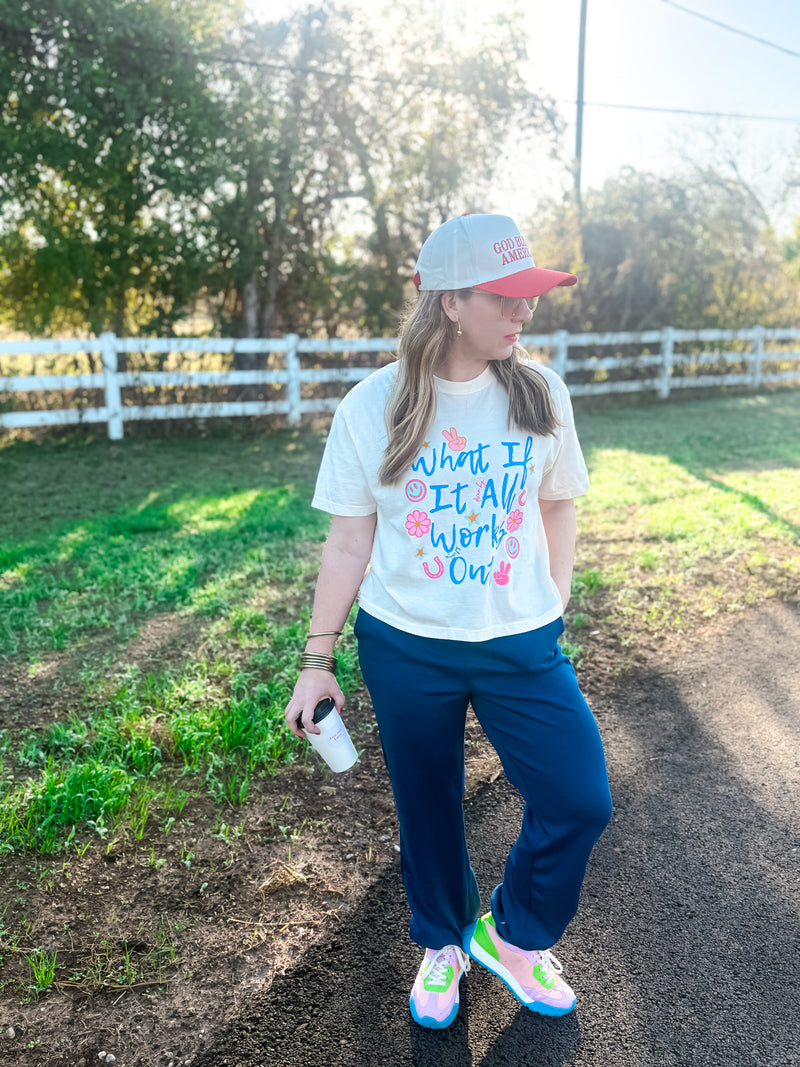 Ivory What If It All Works Out Cropped Tee