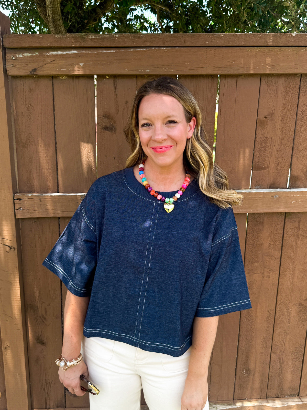 Blueprint Denim Look-Alike Top