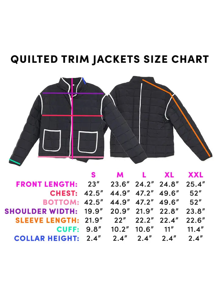 Onyx Black Quilted Puffer Jacket