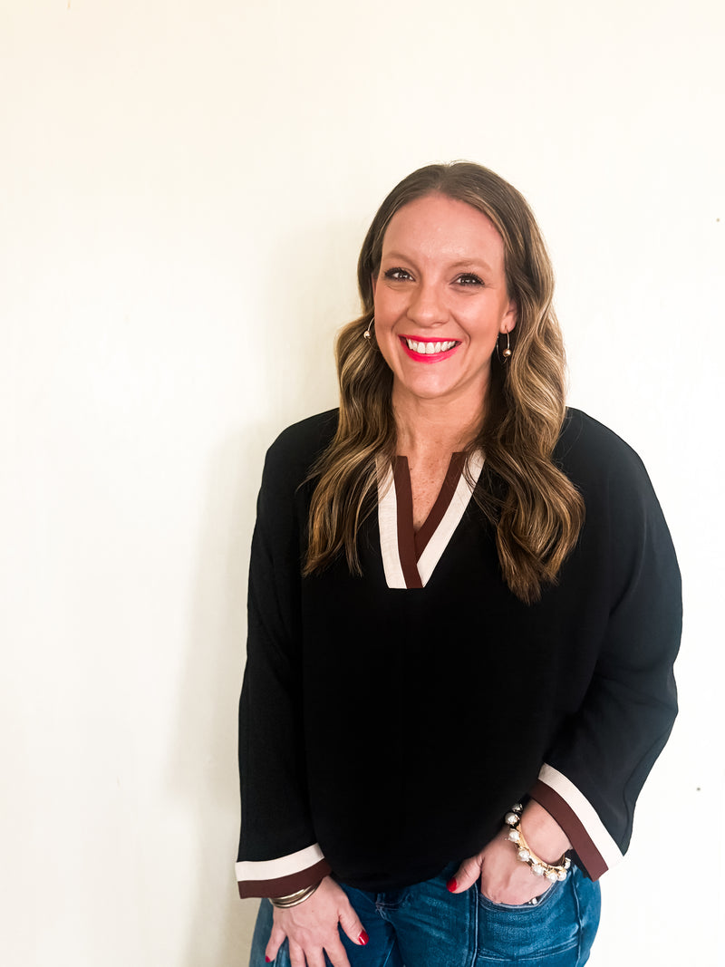 Midnight Charm Crinkled Top