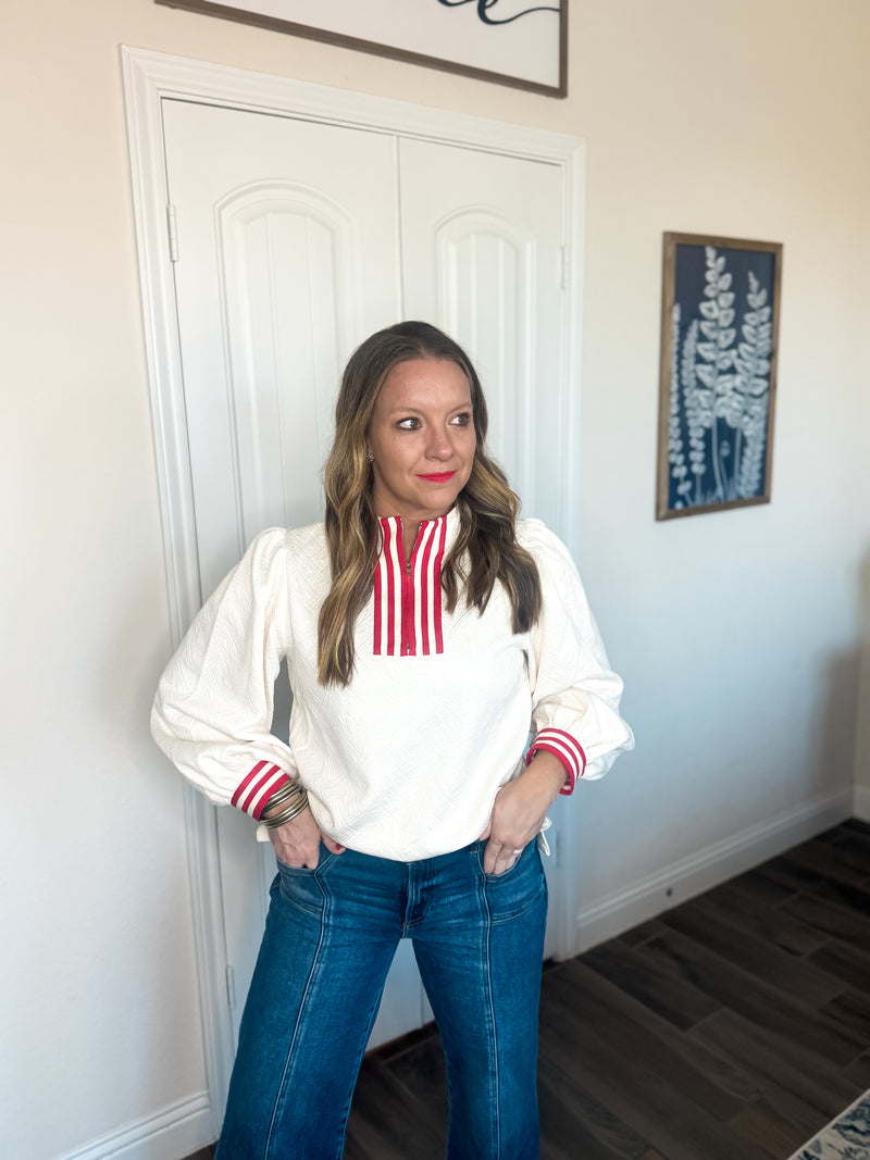 Cozy Ivory Dreams Textured Top