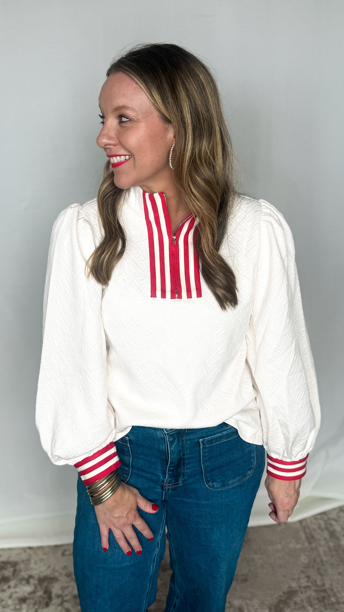 Cozy Ivory Dreams Textured Top