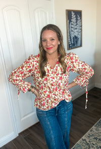 Cotton Days Print Blouse