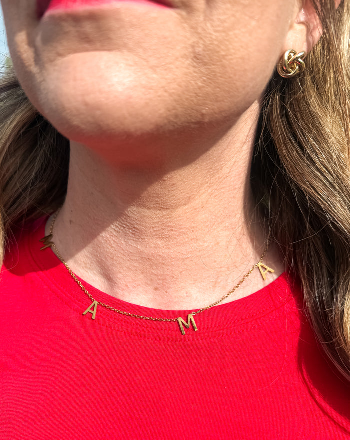 Dear Mama Gold Necklace