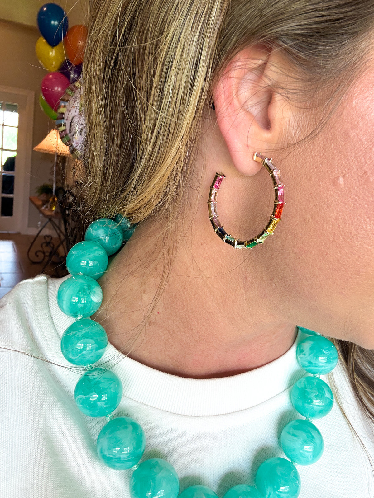 Reese Colorful Hoop Earrings