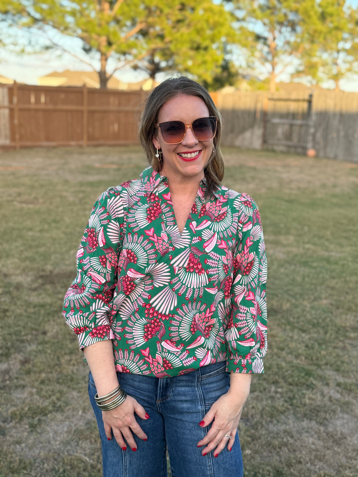 Charlee Toucan Tango Pink Top