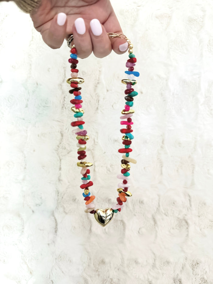 Happy Little Things Heart Necklace