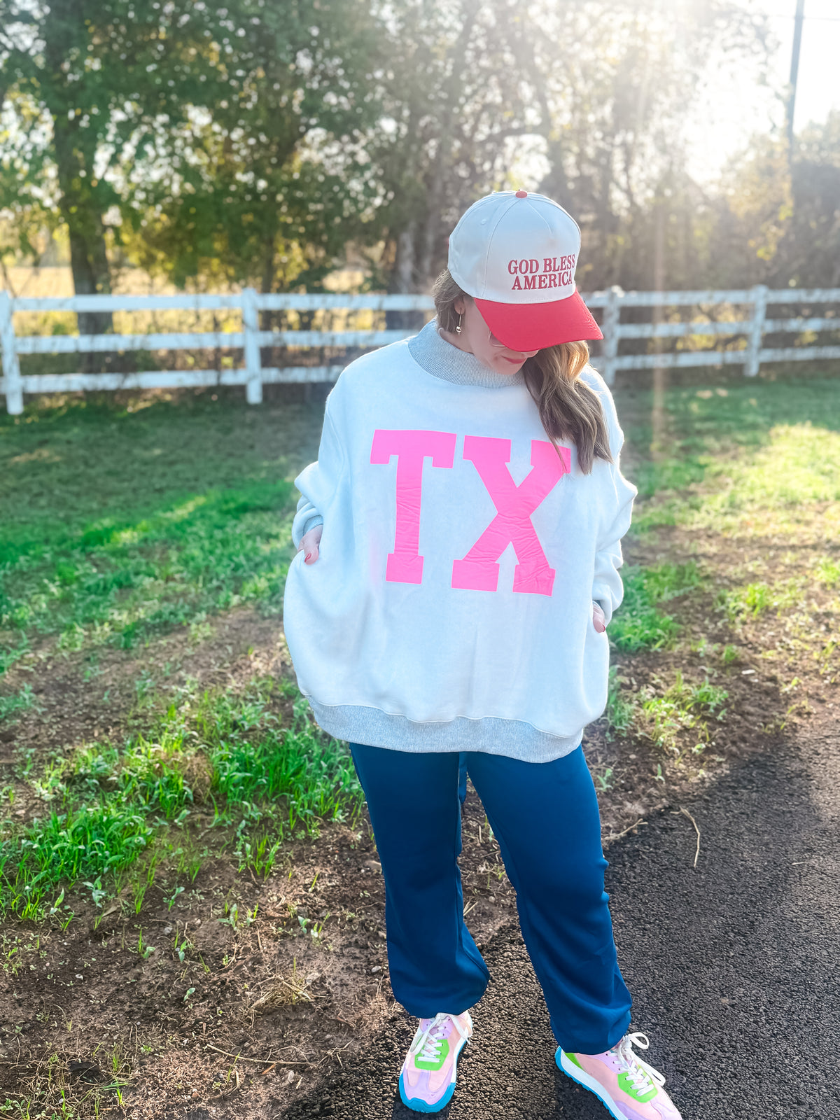 Texas Reversible Mockneck Sweatshirt