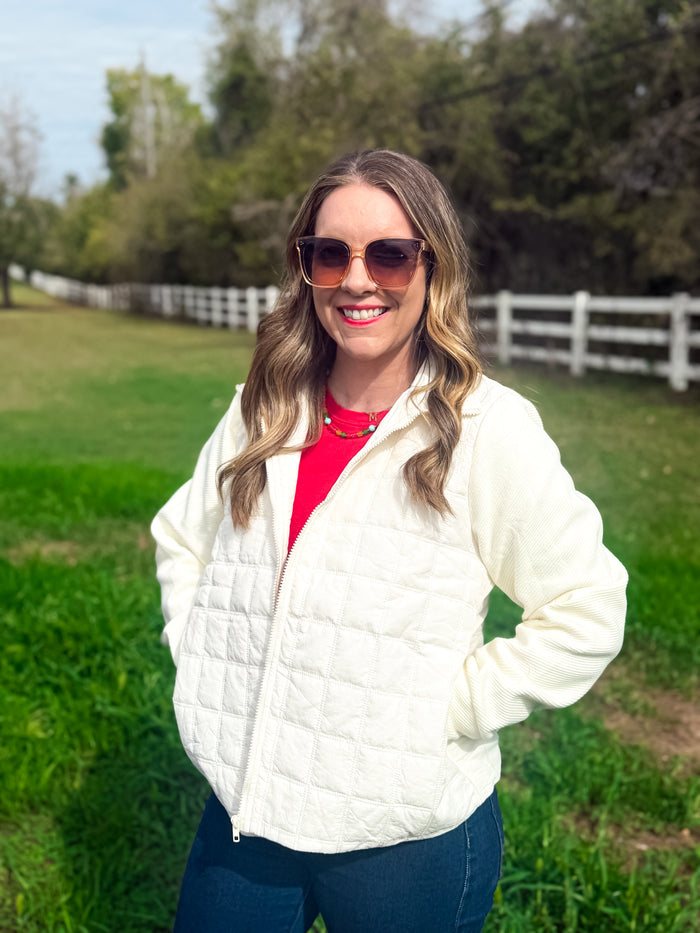 Ivory Cloud Zip Jacket
