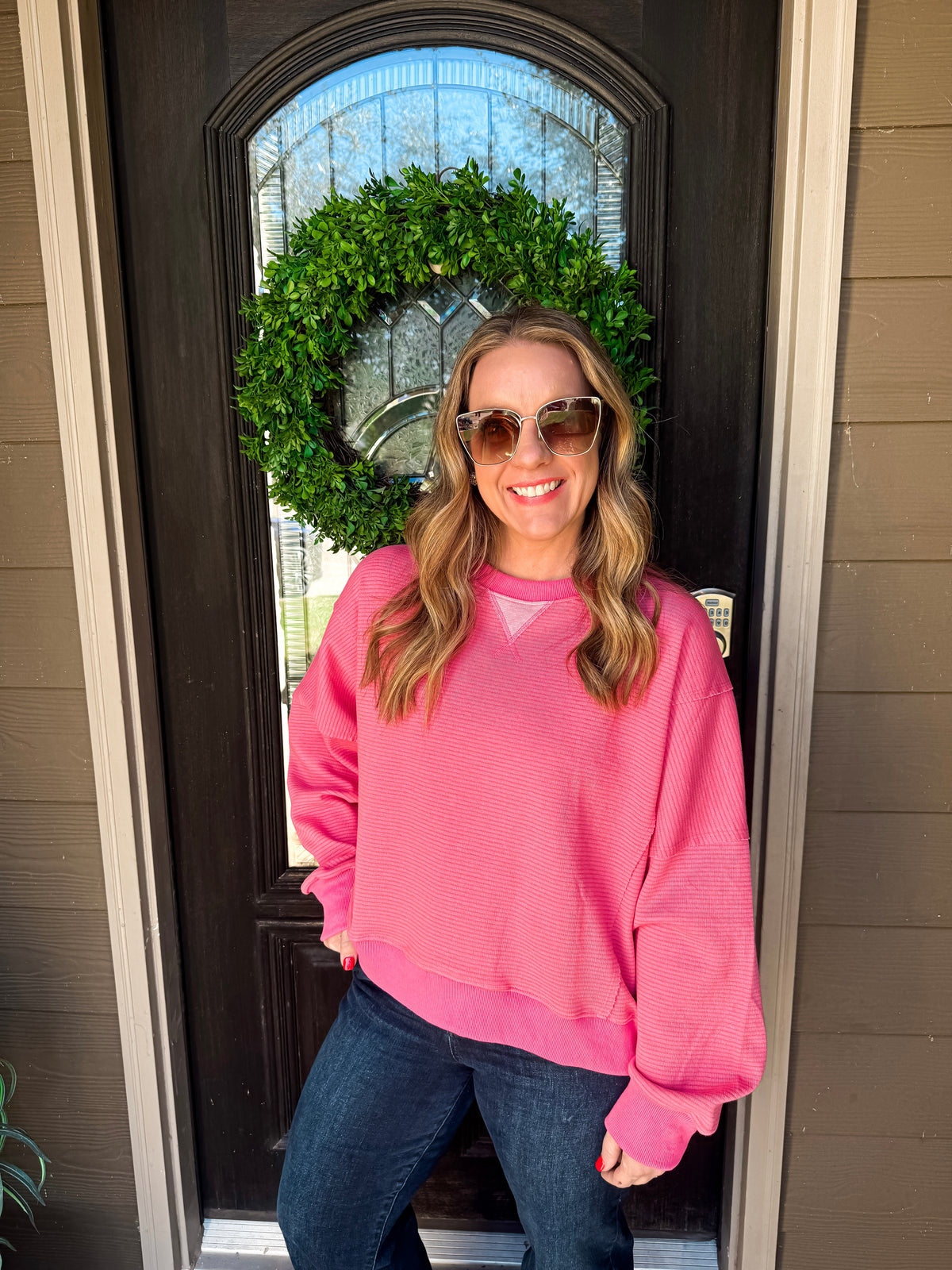 Rosy Comfort Pullover - EmClaire Lane